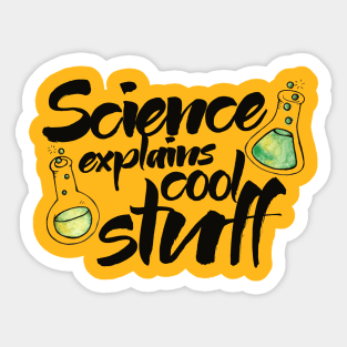 Science Explains Cool Stuff Sticker